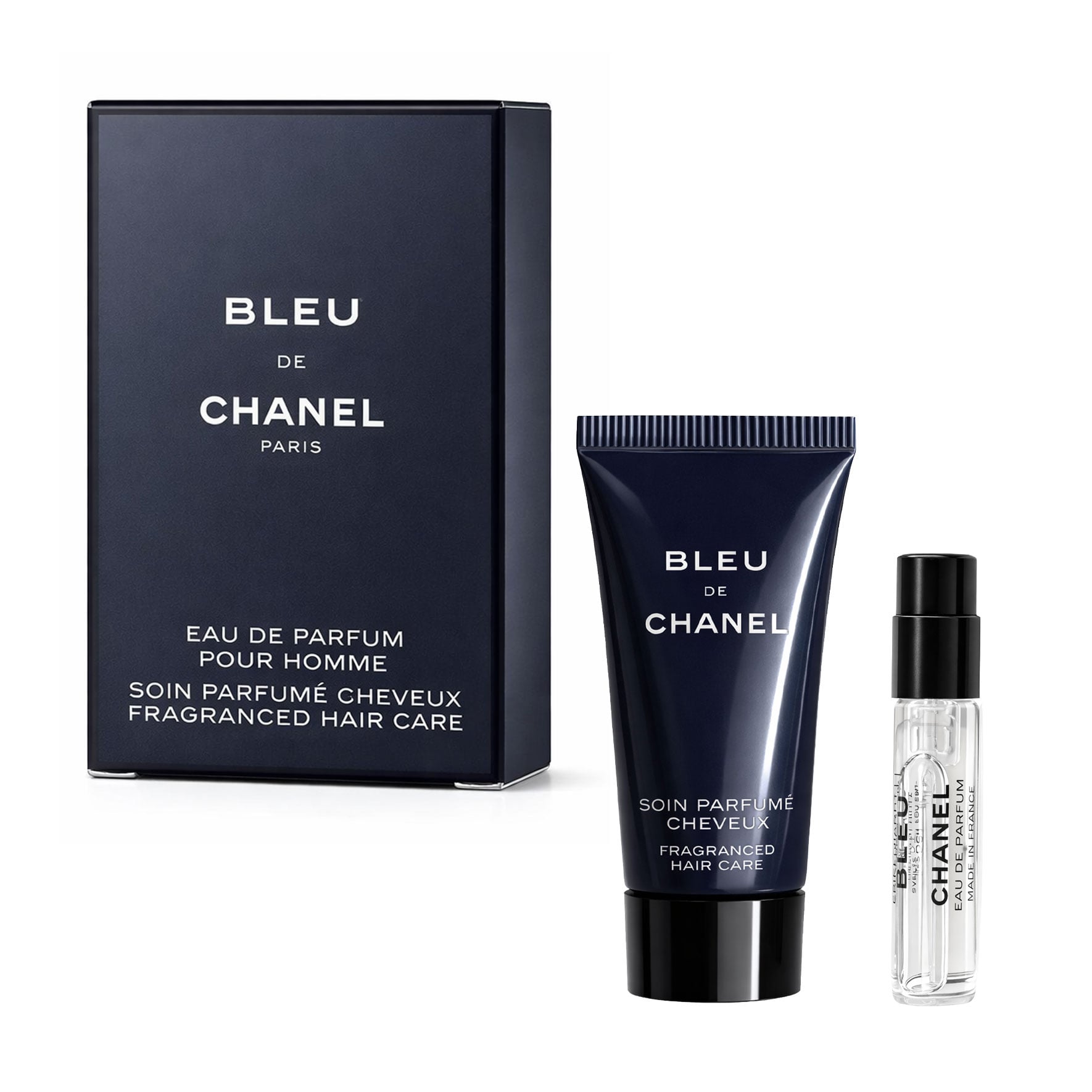 Парфумований набір чоловічий Chanel Bleu de Chanel (парфумована вода, 1.5 мл + крем для волосся, 5 мл)